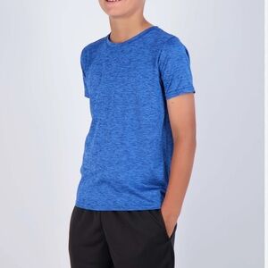 RealEssentials Heathered Blue Kids Tee Size XS